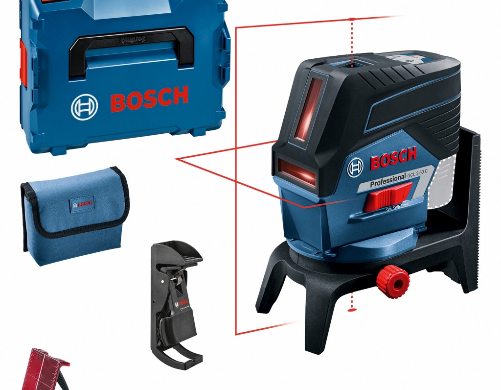 Križni laserski merilnik BOSCH GCL 2-50 CG + RM 2 + L-Boxx
