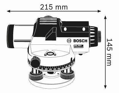 Optična nivelirna naprava BOSCH GOL 26 D