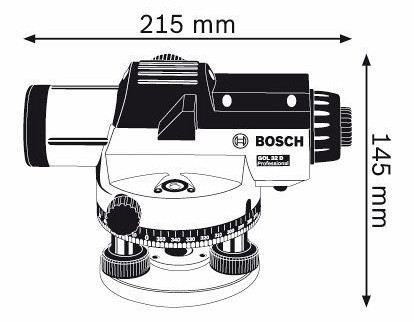 Optična nivelirna naprava BOSCH GOL 32 D