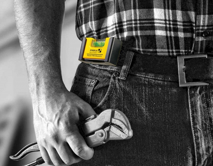 Vodna tehtnica STABILA Pocket Pro Magnetic (s sponko za pas)