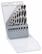 10-delni komplet spiralnih svedrov HSS PointTeQ, 1–10 mm