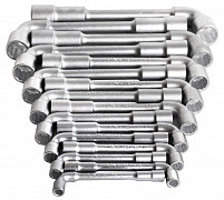 Garnitura dvostranskih upognjenih nasadnih ključev v kartonu