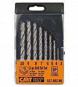 CMT set profesionalnih lesnih svedrov HS 3-10 mm