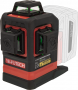 FUTECH Linijski laser Multicross 3D 18VMAX + Makita adapter + 180mm stativ