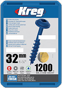 KREG® Blue-Kote vijaki (grob navoj, Maxi-Loc) - 32 mm / 1.25