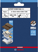 Komplet listov za ročno brušenje EXPERT W480 Web 1/4, 115 x 140 mm, G120 (3x); G180 (3x); G240 (2x); G320 (1x), 9 kosov