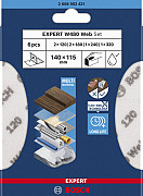 Komplet listov za ročno brušenje EXPERT W480 Web 1/4, 115 x 140 mm, G120 (2x); G180 (2x); G240 (1x); G320 (1x), 6 kosov