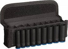 Komplet PRO Impact Socket Set, 1/4 palca, globok, 9-delni