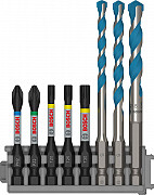 Mešani 8-delni komplet s svedri PRO Impact Set in škatlo Pick and Click, PH2 x 50 mm, PZ2 x 50 mm, T20 x 50 mm, T25 x 50 mm, T30 x 50 mm, MC 5/6/8 x 50 mm