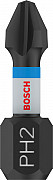 Nastavek PRO Phillips Impact, PH2, 25 mm, 2 kosa