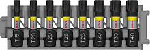 Nastavek PRO Torx Impact, T15, T20(x2), T25(x2), T30(x2), T40, 25 mm, 8 kosov