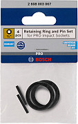 Retaining Ring and Pin Set for PRO Impact Socket, 3/4 palca, 4-delni