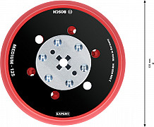 Univerzalni brusni krožnik EXPERT Multihole, 125 mm, srednji