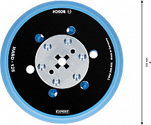 Univerzalni brusni krožnik EXPERT Multihole, 125 mm, trdi