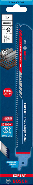 1-delni komplet listov za sabljasto žago EXPERT Thick Tough Metal S1155CHC