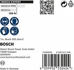 10-delni komplet udarnih svedrov EXPERT SDS plus-7X, 8 x 200 x 265 mm
