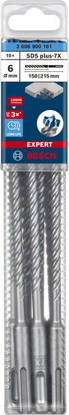 10-delni komplet udarnih svedrov EXPERT SDS plus-7X, 6 x 150 x 215 mm