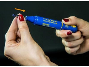 Pica-BIG-Ink XL marker za globoke luknje (ČRNA)