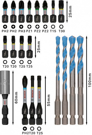 20-delni mešani komplet PRO Impact Mixed Set
