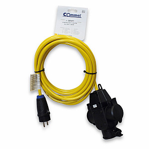 COMMEL Podaljšek - schuko / v 3x schuko  L=10m