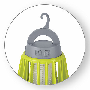 Večnamenska prenosna LED svetilka z električno mrežo za lovljenje komarjev 1 W, 180 lm