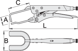 KLEŠČE GRIP VARILNE Art.432/3A UNIOR