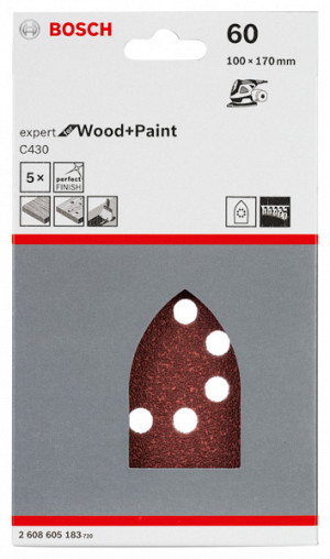 5-delni komplet brusilnih listov C430