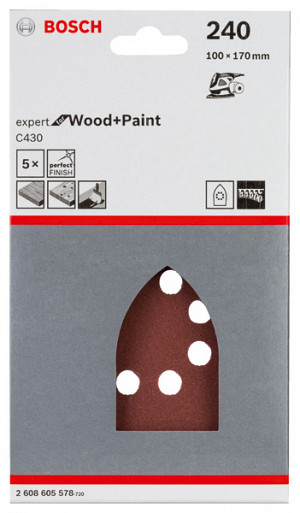 5-delni komplet brusilnih listov C430