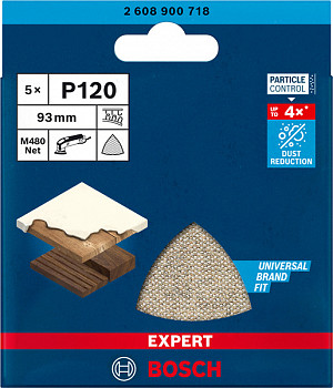 5-delni komplet brusnih mrež EXPERT M480 za deltaste brusilnike, 93 mm, G 120