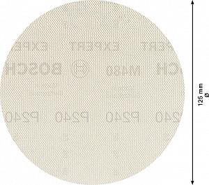 5-delni komplet brusnih mrež EXPERT M480 za ekscentrične brusilnike, 125 mm, G 240