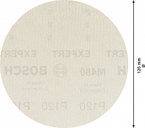 5-delni komplet brusnih mrež EXPERT M480 za ekscentrične brusilnike, 125 mm, G 120