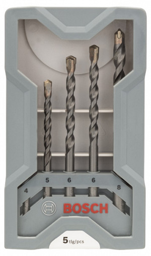 5-delni komplet svedrov za beton CYL-3, 4–8 mm