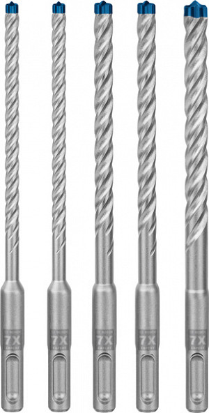 5-delni komplet udarnih svedrov EXPERT SDS plus-7X, 6/6/8/8/10 mm