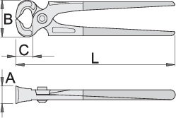KLEŠČE MIZARSKE Art.530/4 UNIOR