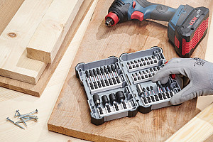 8-delni komplet vijačnih nastavkov Impact Control, 4 x H5, 4 x H6