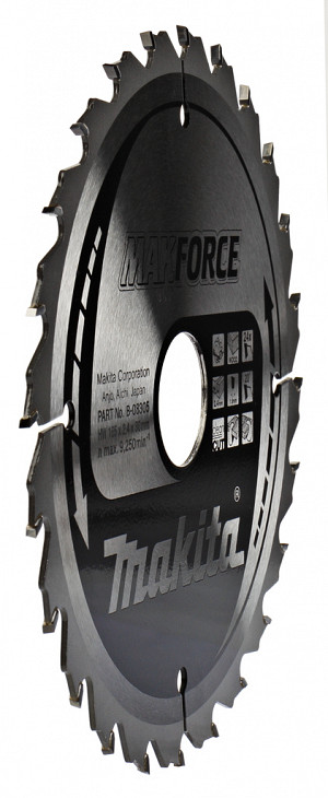 TCT MAKForce žagin list za les 165 mm (24 zob)