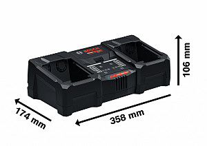 Ultra hitri polnilnik za dva akumulatorja EXPERT EXAL18V2-320