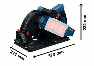 Akumulatorska potopna žaga BITURBO EXPERT EXKT18V-52G