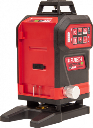 FUTECH Linijski laser Multicross 4D 18V MAX Electronic + Makita adapter + 180cm stativ
