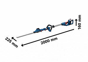 Akumulatorske škarje za živo mejo GHE 18V-50FP