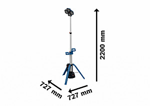 Brezžična svetilka za uporabo na gradbišču GLT 18V-5000