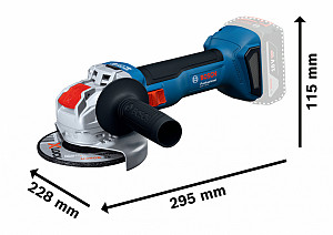 Akumulatorski kotni brusilnik s sistemom X-LOCK GWX 18V-8