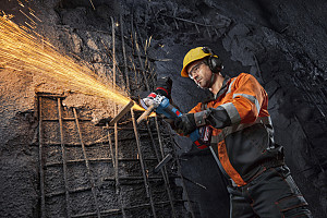 Akumulatorski kotni brusilnik s sistemom X-LOCK GWX 18V-11PS