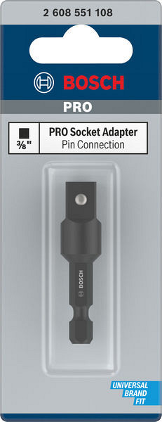 Adapter za vpenjalno steblo PRO Socket Adapter s povezavo z zatiči, 3/8