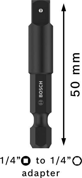 Adapter za vpenjalno steblo PRO Socket Adapter s povezavo z zatiči, 1/4