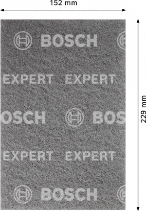 Blazinica iz flisa za ročno brušenje EXPERT N880, 152 x 229 m, izjemno fina S