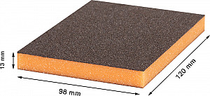 Brusna goba EXPERT S473 Standard, 98 x 120 x 13 mm, srednja