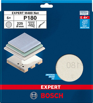 Brusna mreža EXPERT M480, 225 mm, G 180, 5 kosov