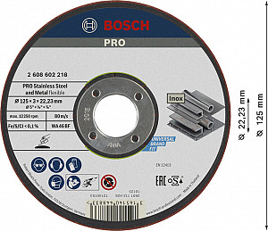 Brusna plošča PRO Semi-Flexible, 125 x 3 x 22,23 mm