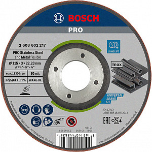 Brusna plošča PRO Semi-Flexible, 115 x 3 x 22,23 mm